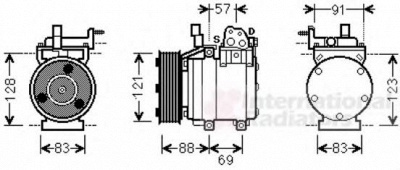 VAN WEZEL 8200k258 -  Компрессор, кондиционер